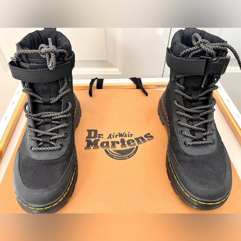 Dr. Martens: Combs Tech in Black. Size 6.